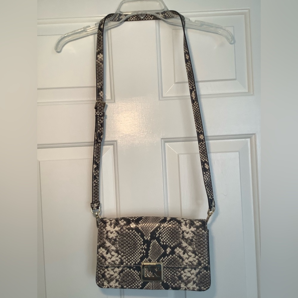 Michael Kors snakeskin medium crossbody bag